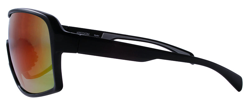 Matte Black + Cool Grey Rubber / Smoke + Blue Green Mirror