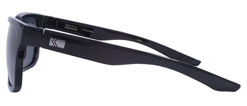 Gloss Black / Black Rubber Temple Tip / Smoke