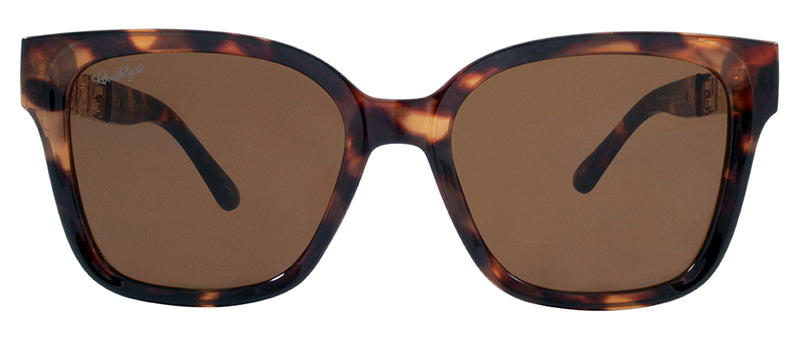 Gloss Brown Demi / Gold Metal Temple / Brown