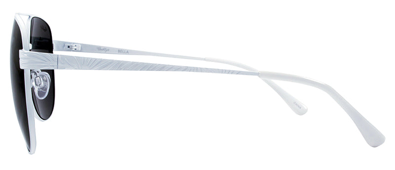 Gloss White / Gloss White Temple Tip / Smoke