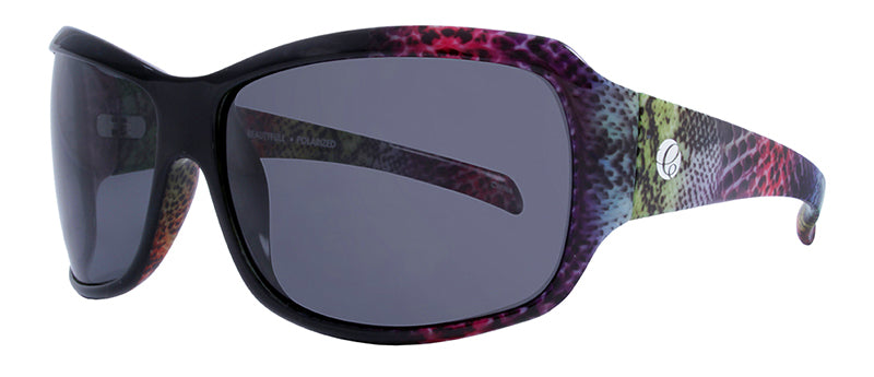 Gloss Rainbow Snake Print / Smoke