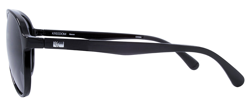 Gloss Black / Rubber Black Nose Pad / Gloss Black / Rubber Black Temple Tips / Smoke