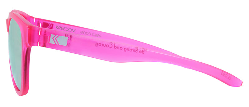 Matte Crystal Pink / Smoke + Bobby Pink Revo Mirror