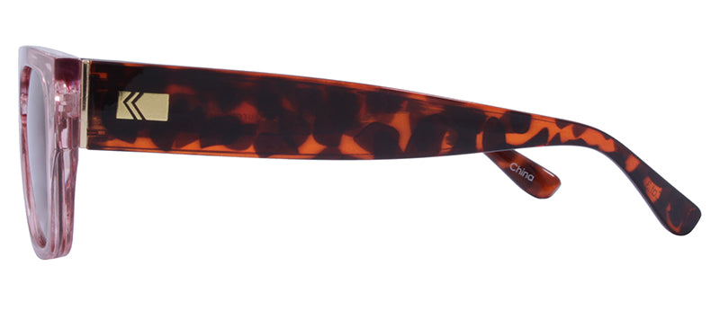 Gloss Crystal Pink + Tortoise Temples / Gradient Brown