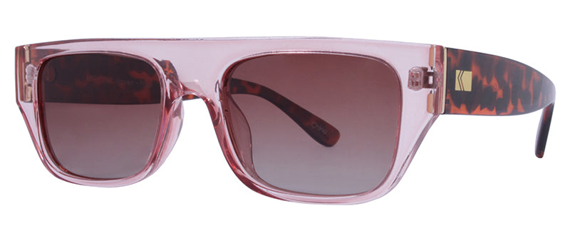 Gloss Crystal Pink + Tortoise Temples / Gradient Brown