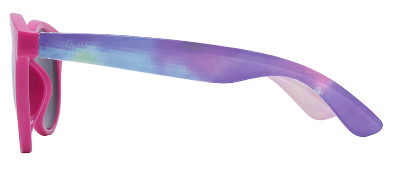 Gloss Purple Front / Gloss Clear + Tie Dye Print / Smoke + Purple Mirror