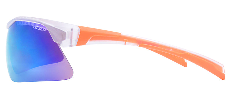 Matte Crystal Clear + Orange Rubber / Smoke + Yellow Mirror