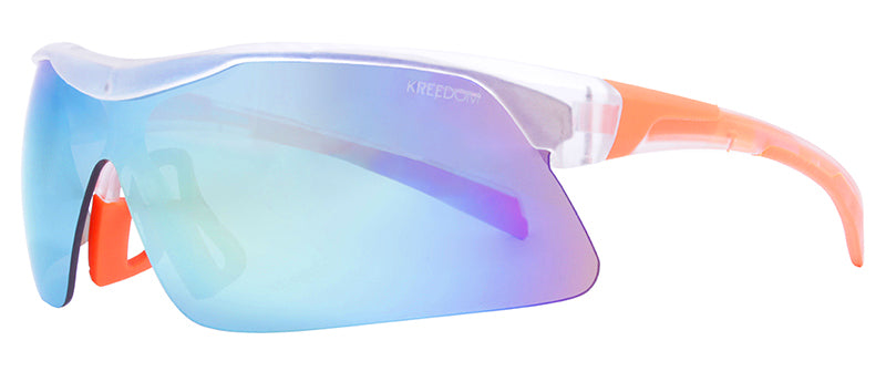 Matte Crystal Clear + Orange Rubber / Smoke + Yellow Mirror