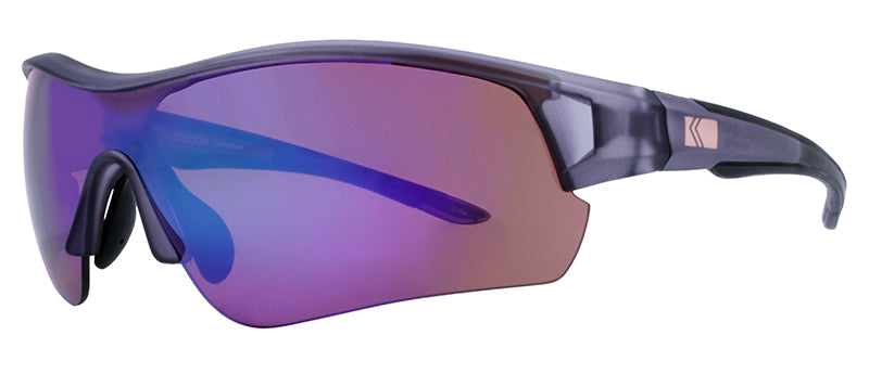 Matte Crystal Navy Blue + Black Rubber / Amber + Blue Green Revo Mirror