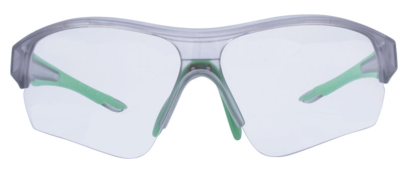 Matte Crystal Grey + Green Rubber / Clear