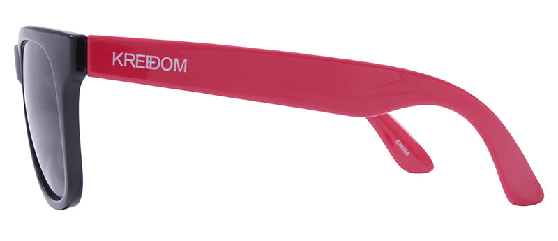 Gloss Black + Gloss Red Temples / Smoke