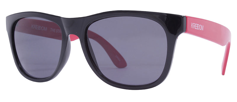 Gloss Black + Gloss Red Temples / Smoke