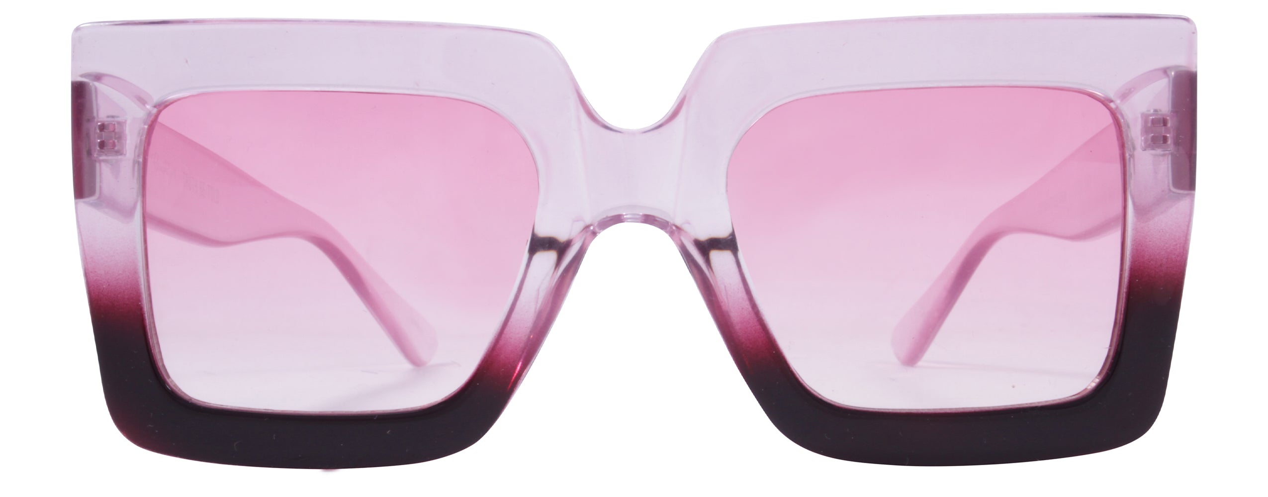 Gloss Crystal Pink to Dark Purple + Silver / Gradient Rose