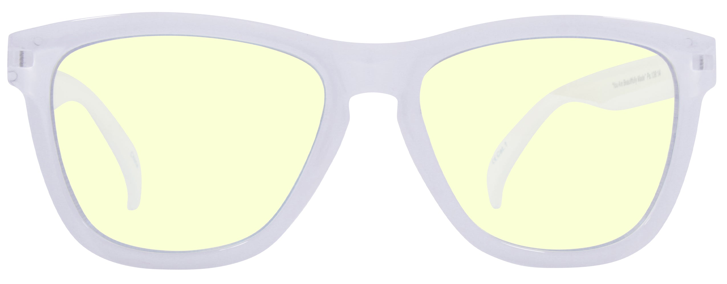 Gloss Crystal Clear + White Back Spray Lens: Blue Light
