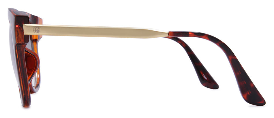 Tortoise + Gold / Vintage Grey Gradient