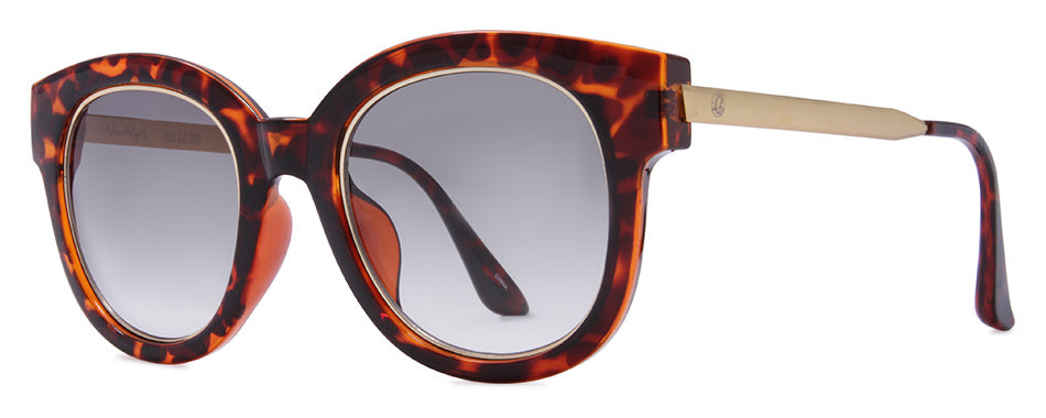 Tortoise + Gold / Vintage Grey Gradient