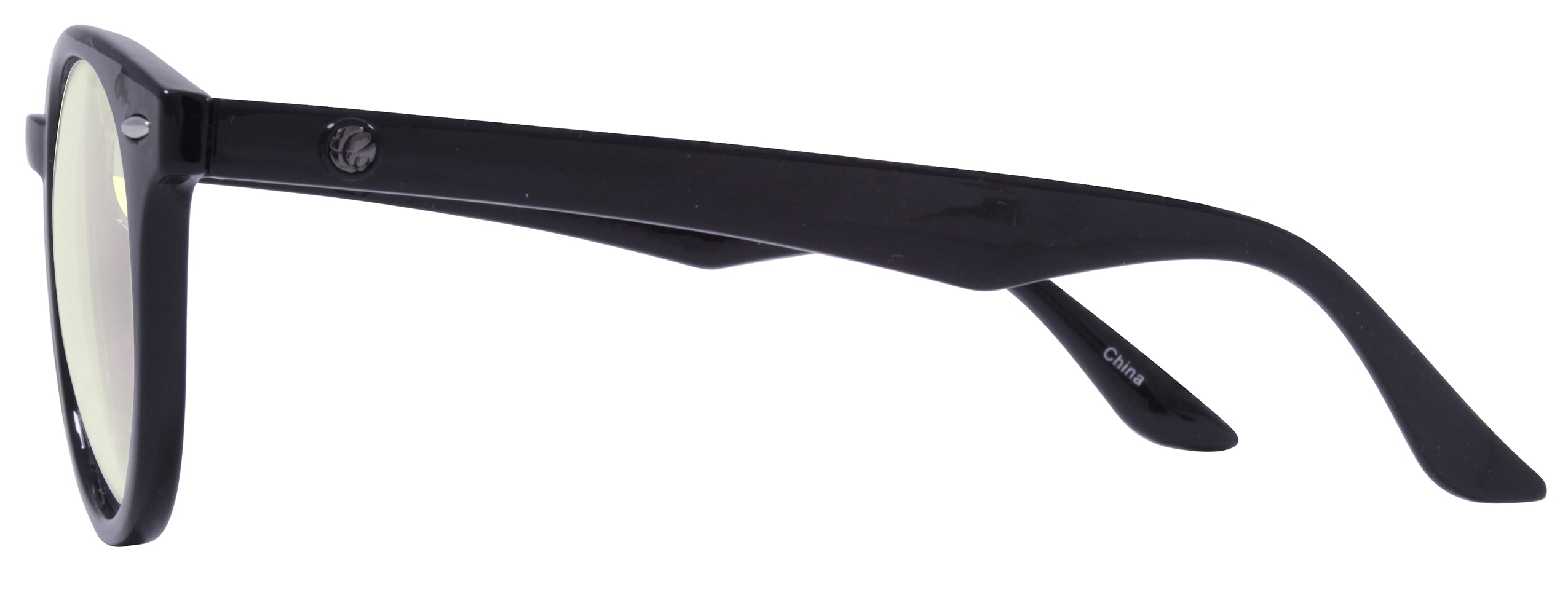 Gloss Black - Lens: Blue Light - Temple Logo: Dark Gunmetal..