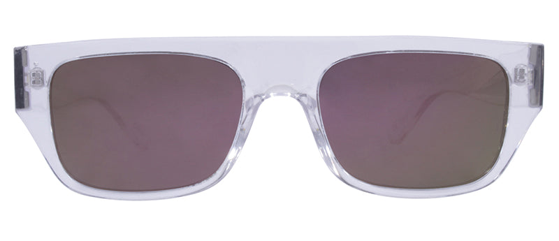 Gloss Crystal Clear / Smoke + Purple Mirror