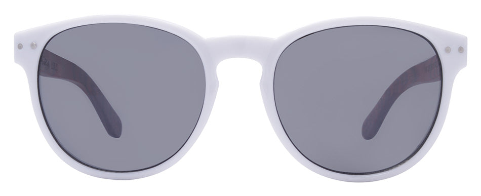 White + Mahogany / Smoke