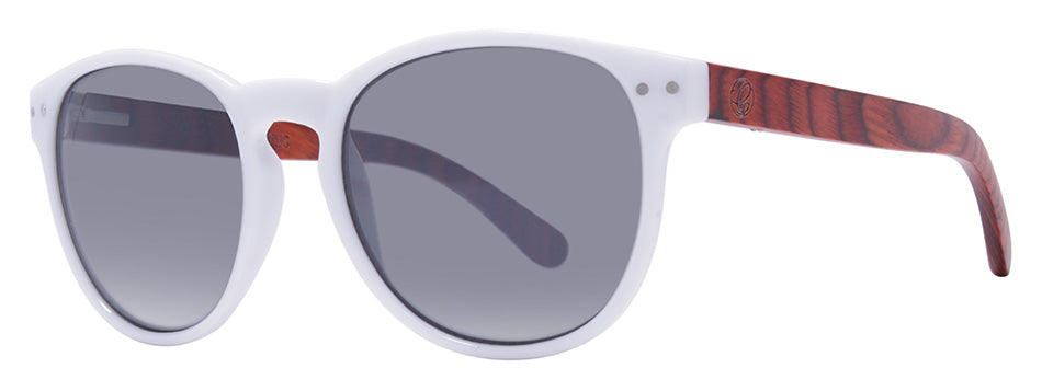 White + Mahogany / Smoke