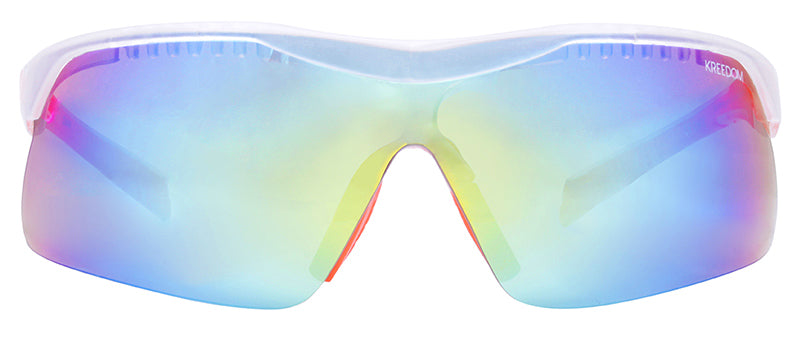 Matte Crystal Clear + Orange Rubber / Smoke + Yellow Mirror