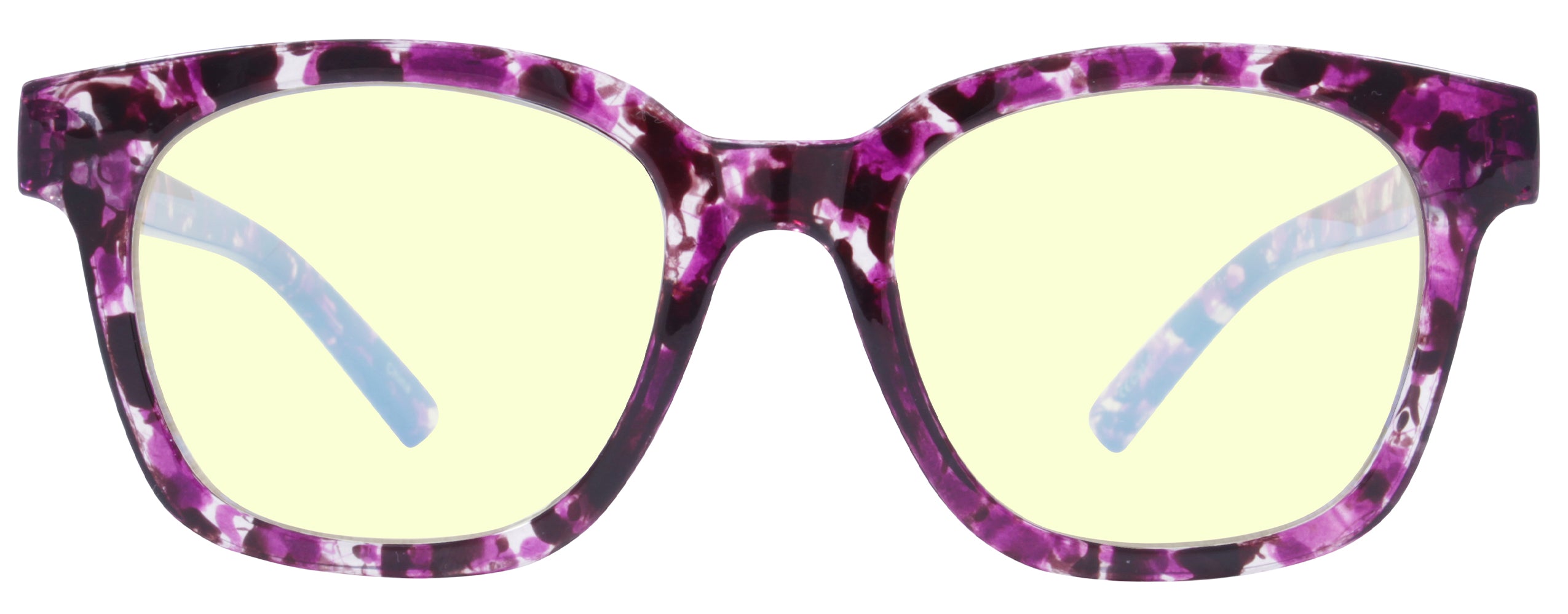 Gloss Purple Demi - Lens: Blue Light - Temple Logo: Silver