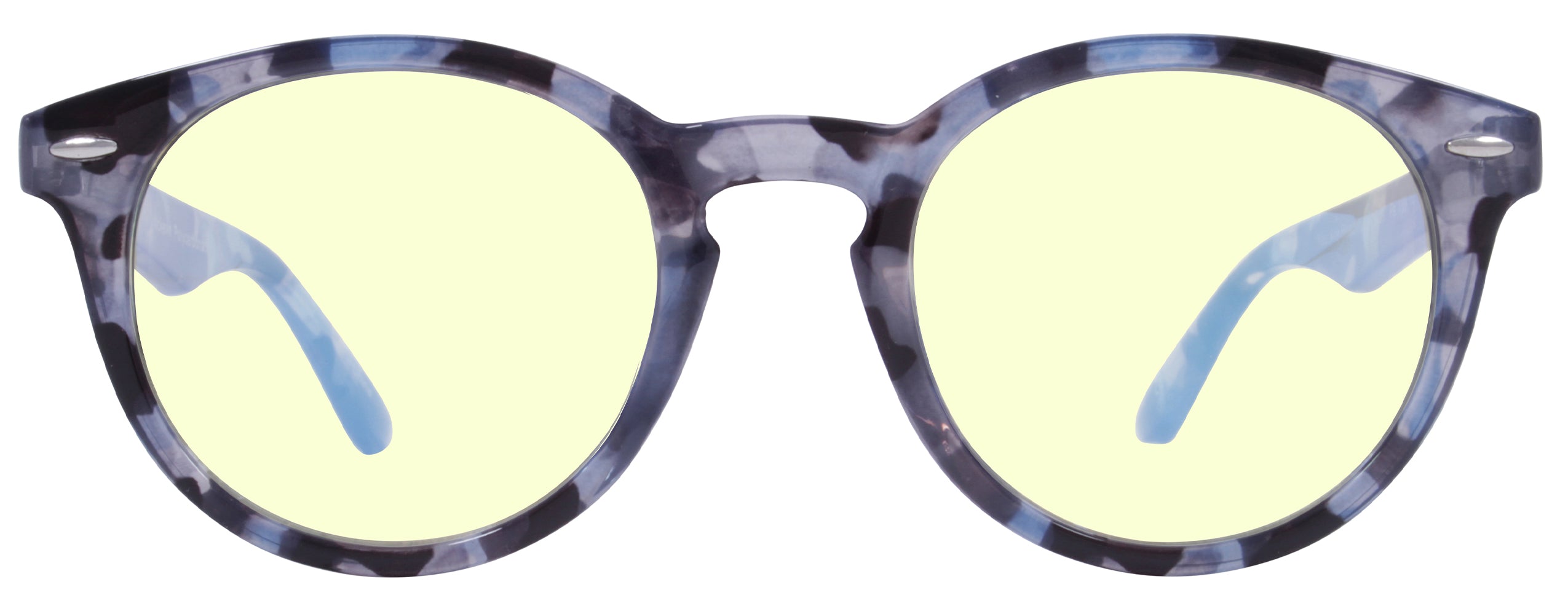 Gloss Purple Demi - Lens: Blue Light - Temple Logo: Silver..