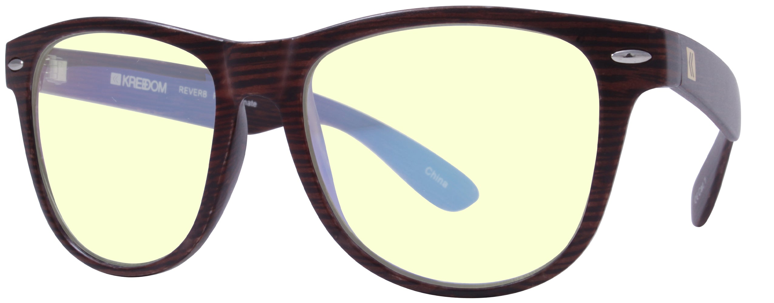Matte Brown Wood - Lens Blue Light