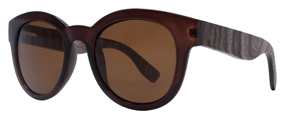 Crystal Brown + Brown Wood Temples / Bronze