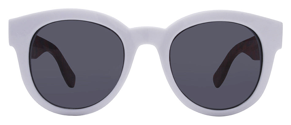 White + Mahogany Wood Temples / Smoke