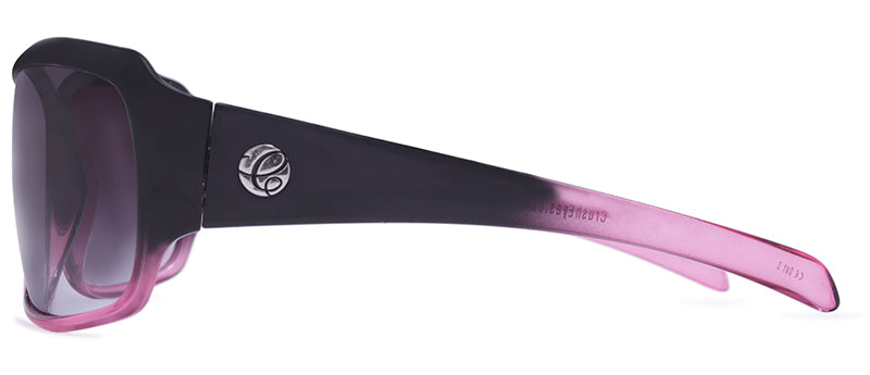Gloss Crystal Black Fade to Gloss Crystal Rose / Gradient Smoke