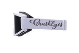 Gloss White / Smoke - Strap: CrushEyes White Strap