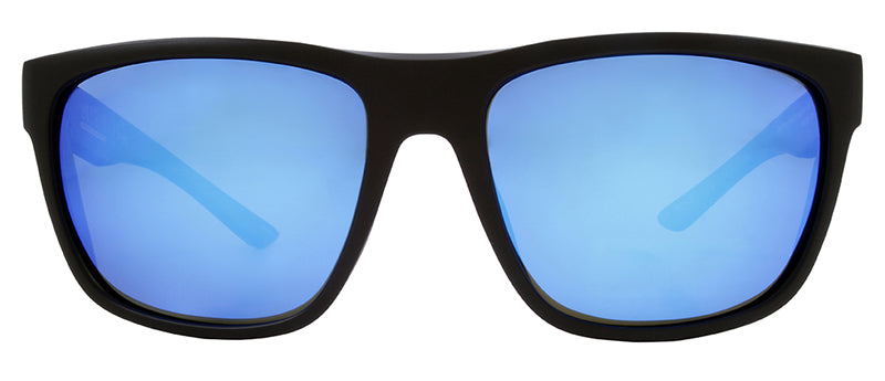 Matte Black / Smoke + Blue Mirror