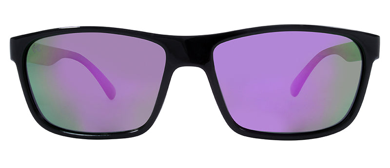Gloss Black / Smoke + Purple Mirror