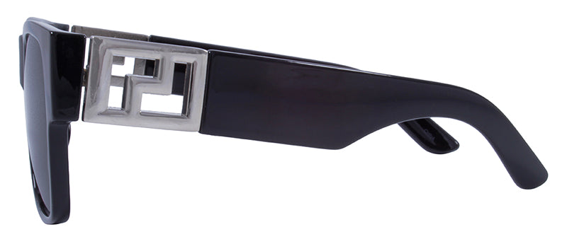 Gloss Black + Silver Accent / Smoke