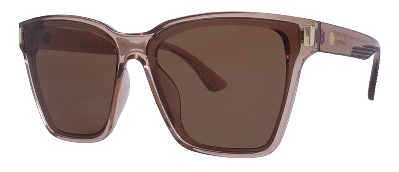 Gloss Crystal Mocha + Gold Metal / Brown
