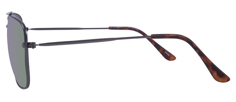 Matte Black + Demi Temple Tips / Brown + Orange Mirror
