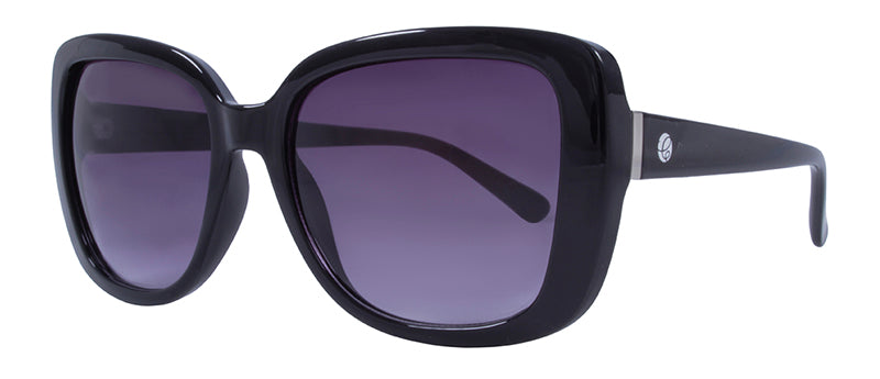 Gloss Black + Silver Metal / Gradient Smoke
