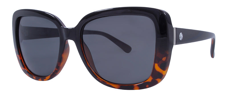 Gloss Black Fade to Demi + Silver Metal / Smoke
