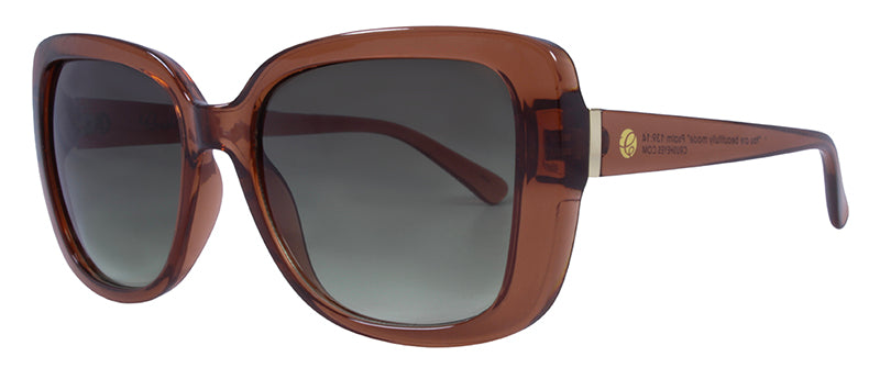 Gloss Crystal Mocha + Gold Metal / Gradient Green
