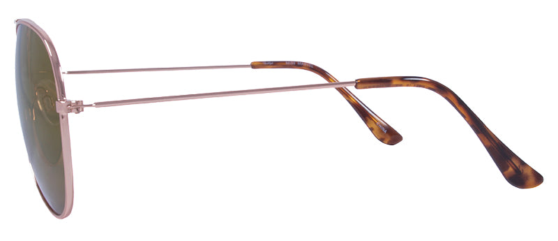 Gloss Rose Gold + Demi Temple Tips / Brown + Purple Pink Mirror
