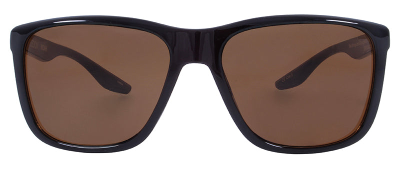 Gloss Black + Silver Metal / Brown