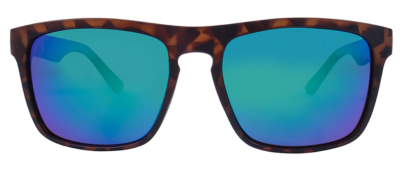 Matte Demi Pattern / Smoke + Blue Green Mirror
