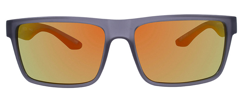 Matte Crystal Cool Grey + Red Rubber / Smoke + Red Mirror
