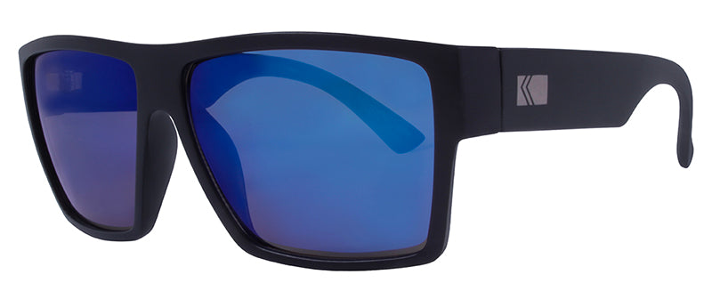 Matte Black / Smoke + Blue Mirror