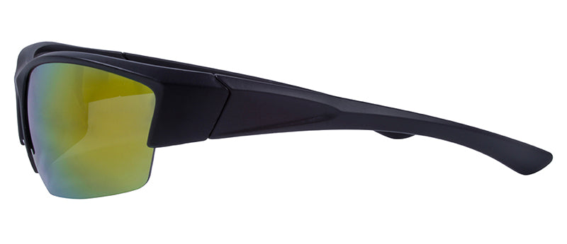 Matte Black / Smoke + Orange Mirror