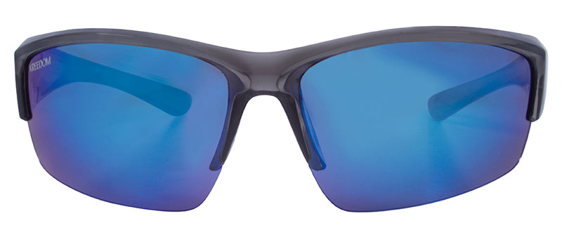 Gloss Crystal Cool Grey / Smoke + Ice Blue Mirror
