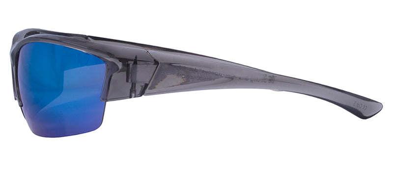 Gloss Crystal Cool Grey / Smoke + Ice Blue Mirror
