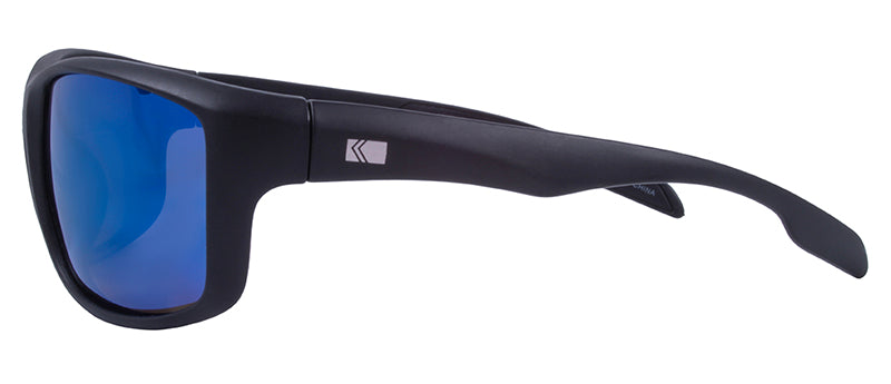 Matte Black / Smoke + Blue Mirror