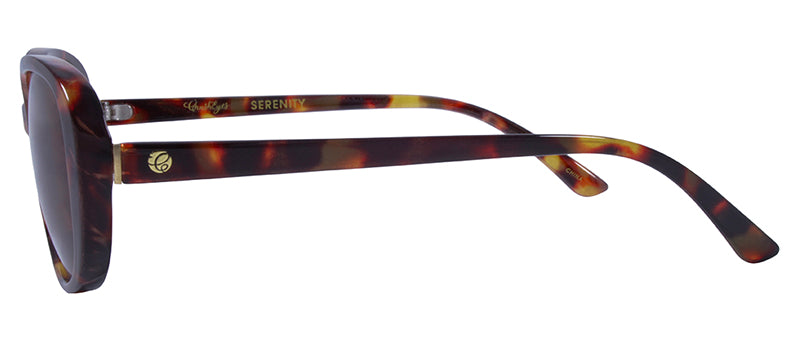 Gloss Demi Pattern + Gold Metal / Brown